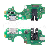 Шлейф для Tecno POP 7 (BF6) плата на системный разъем/разъем гарнитуры/микрофон - Премиум