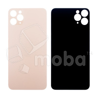 Задняя крышка для iPhone 11 Pro Max (A2218) Золото (стекло, узкий вырез под камеру, логотип)