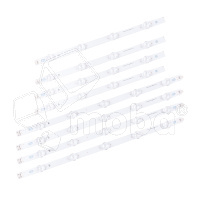 Светодиодная подсветка для телевизоров LG 39" 39LN540V/39LA620V/39LA620S (комплект 8 шт.)