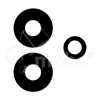 Стекло камеры для Realme C35 (RMX3511) (комплект 3 шт.) Черный