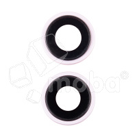 Стекло камеры для iPhone 15/15 Plus (комплект 2 шт.) Розовый