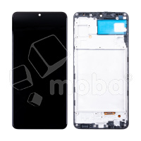 Дисплей для Samsung Galaxy A22 4G (A225F) модуль с рамкой Черный - (OLED)