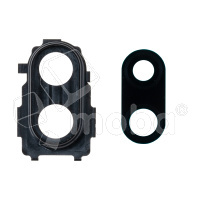 Стекло камеры для Xiaomi Redmi Note 7/7 Pro (M1901F7H/M1901F7G) в сборе с рамкой Черный