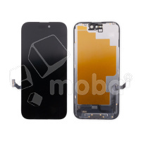Дисплей для iPhone 15 (A3090) в сборе с тачскрином Черный - (Hard OLED, Full HD) (площадка под IC)