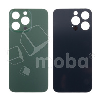 Задняя крышка для iPhone 13 Pro (A2640) Зеленый (стекло, узкий вырез под камеру, логотип) - Премиум
