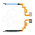 Шлейф для Xiaomi Redmi Note 12S (23030RAC7Y) сканер отпечатка пальцев Голубой