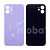 Задняя крышка для iPhone 12 (A2403) Фиолетовый (стекло, широкий вырез под камеру, логотип)
