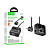 Сетевой фильтр с портами Hoco AC27 (2500W, QС3.0, PD, 2 розетки + 1 порт USB, 2 порта Type-C, 2 м) Черный