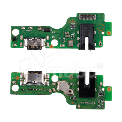 Шлейф для Infinix Hot 60i 4G (X6728) плата на системный разъем/разъем гарнитуры/микрофон - Премиум