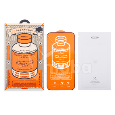 Защитное стекло Remax Medicine Glass GL-83 для iPhone 16 Pro (сверхпрочное) Черный