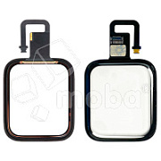 Стекло для переклейки Apple Watch 6 (40 мм) в сборе с тачскрином и OCA пленкой Черный - OR (Mitsubishi)