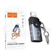 Адаптер Lightning - Type-C Hoco UA46A Серый