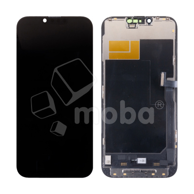 Дисплей для iPhone 13 Pro Max (A2645) в сборе с тачскрином Черный - JCID (Soft OLED, Full HD, 120 Гц) (с верификацией = с привязкой без ошибки)