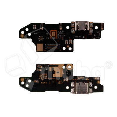 Шлейф для Xiaomi Redmi 9A/9С/10A (M2006C3LG/M2006C3MNG/220233L2G) плата на системный разъем/микрофон - Премиум