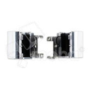 Заглушки петель для ноутбука HP 15-BS/15-BW/15-RA/15-RB (комплект 2 шт.) Серебро