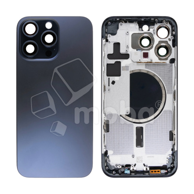 Корпус для iPhone 15 Pro Max (A3106) (1 Sim) Синий - Премиум
