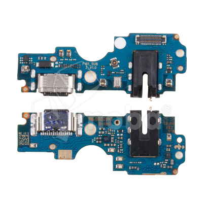 Шлейф для Infinix Hot 12 Pro (X668C) плата на системный разъем/разъем гарнитуры/микрофон - Премиум